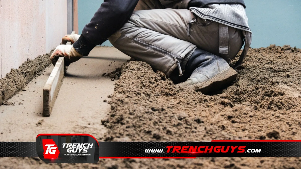 basement french drains by Trench Guys