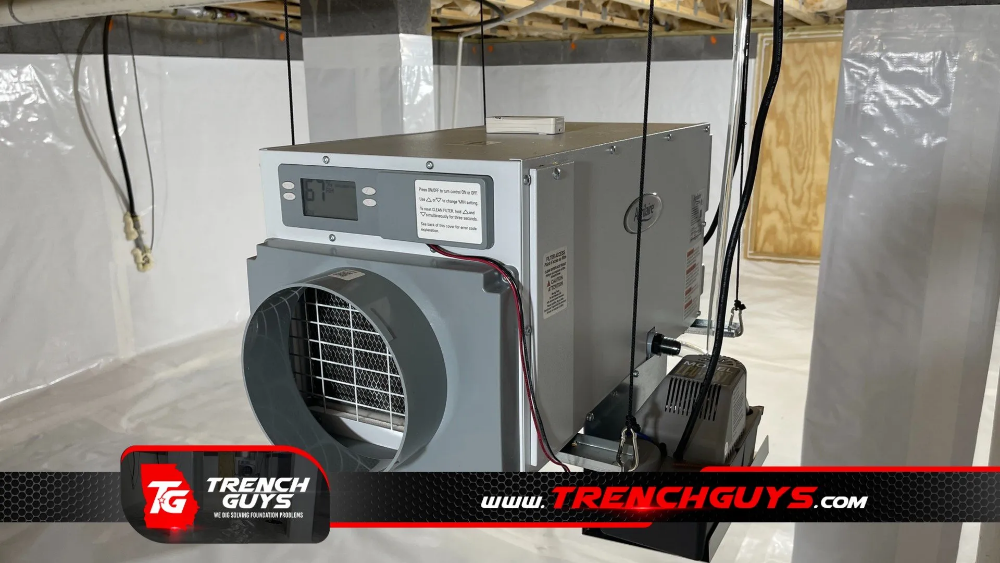 crawl space dehumidifier by Trench Guys