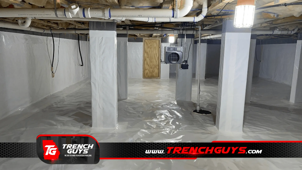 crawl space encapsulation by Trench Guys