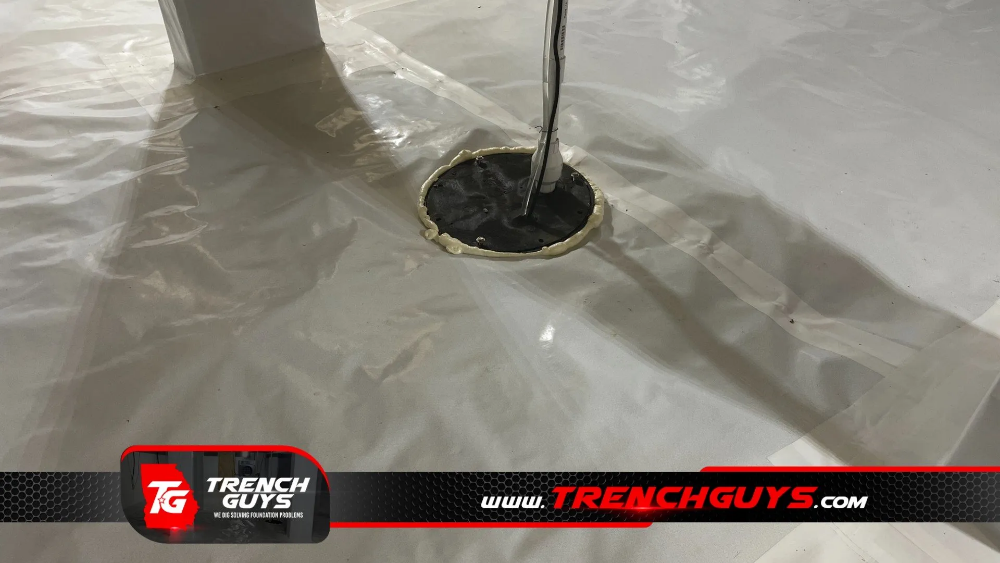 crawl space sump pump by Trench Guys