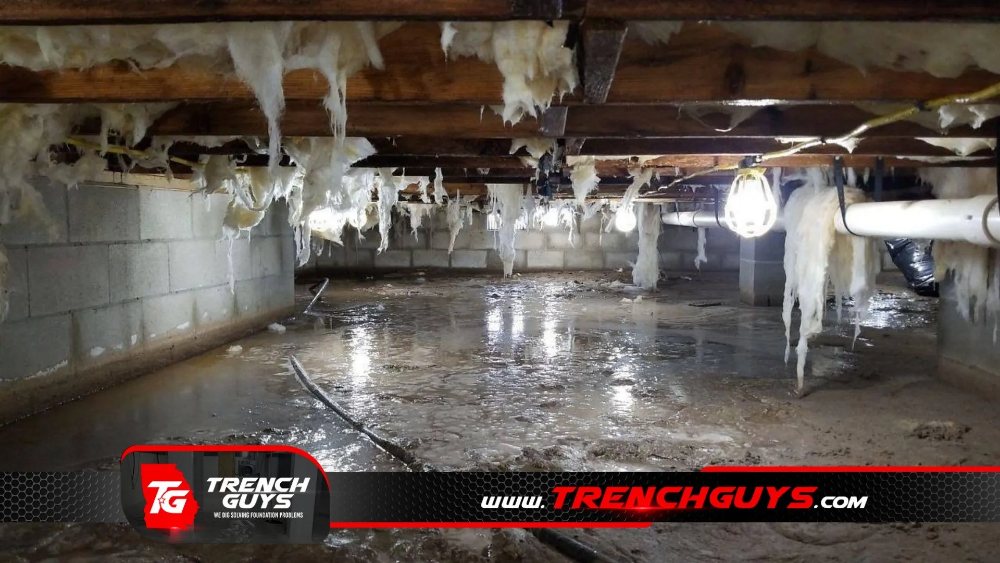 crawl space waterproofing by Trench Guys