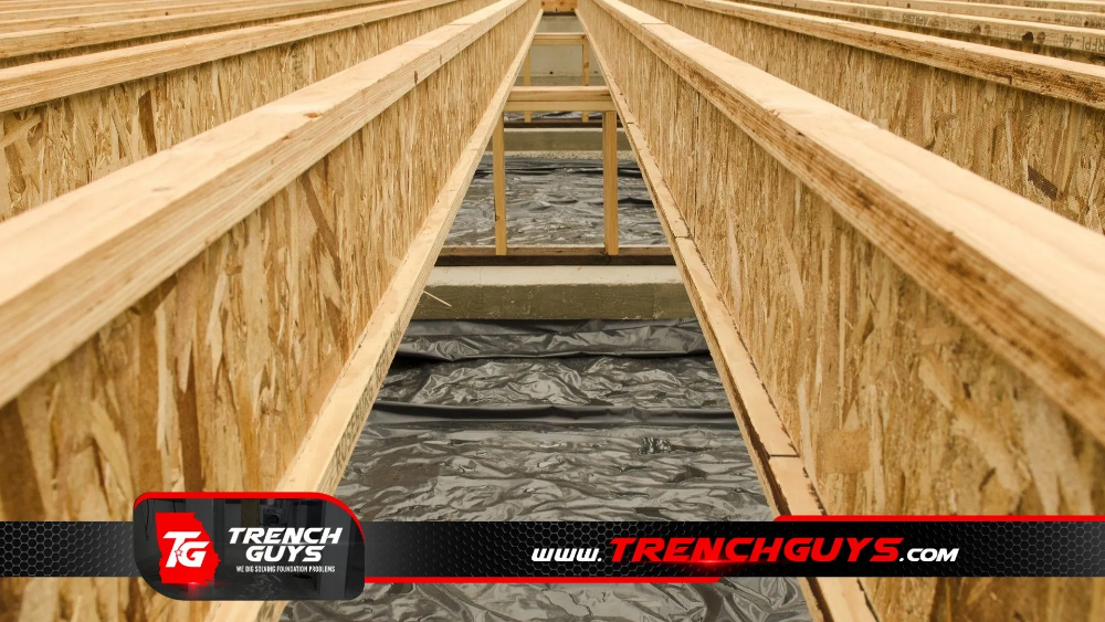 floor joist repair by Trench Guys