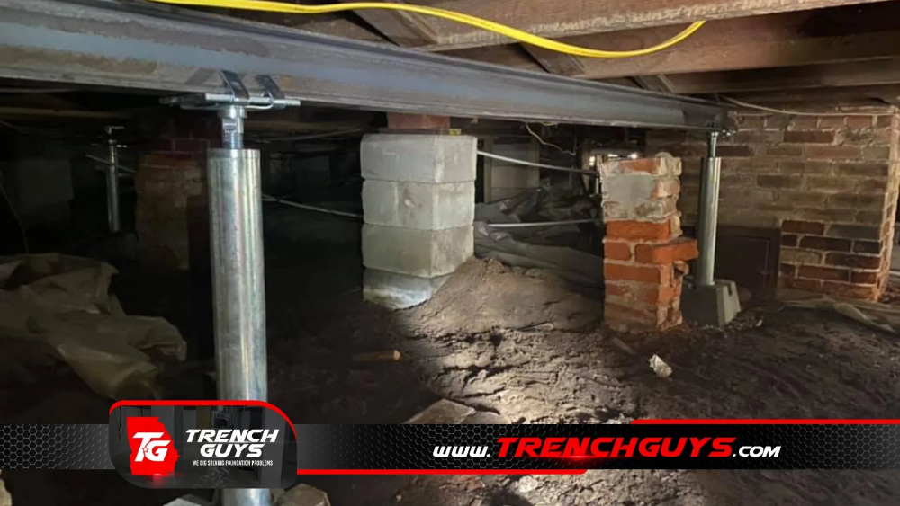 Foundation Stabilization by Trench Guys in Macon, GA